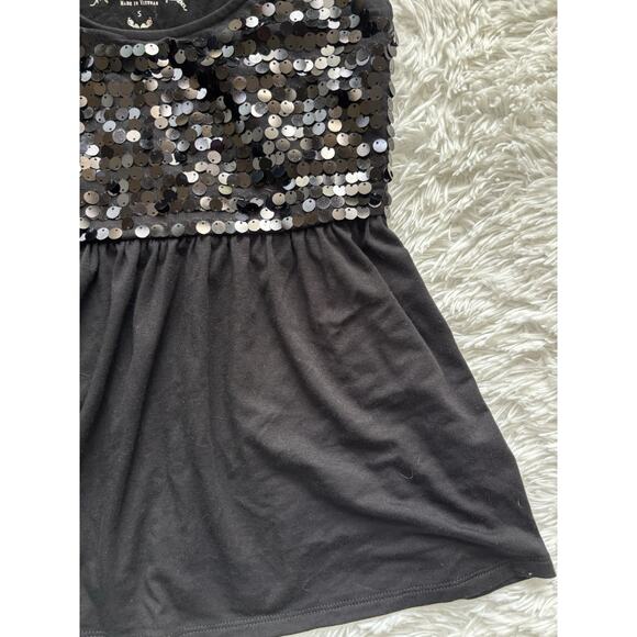Decree Women’s Sz. S Black Sequin Tank Top. Pretty, Exc. Cond - Picture 2 of 7